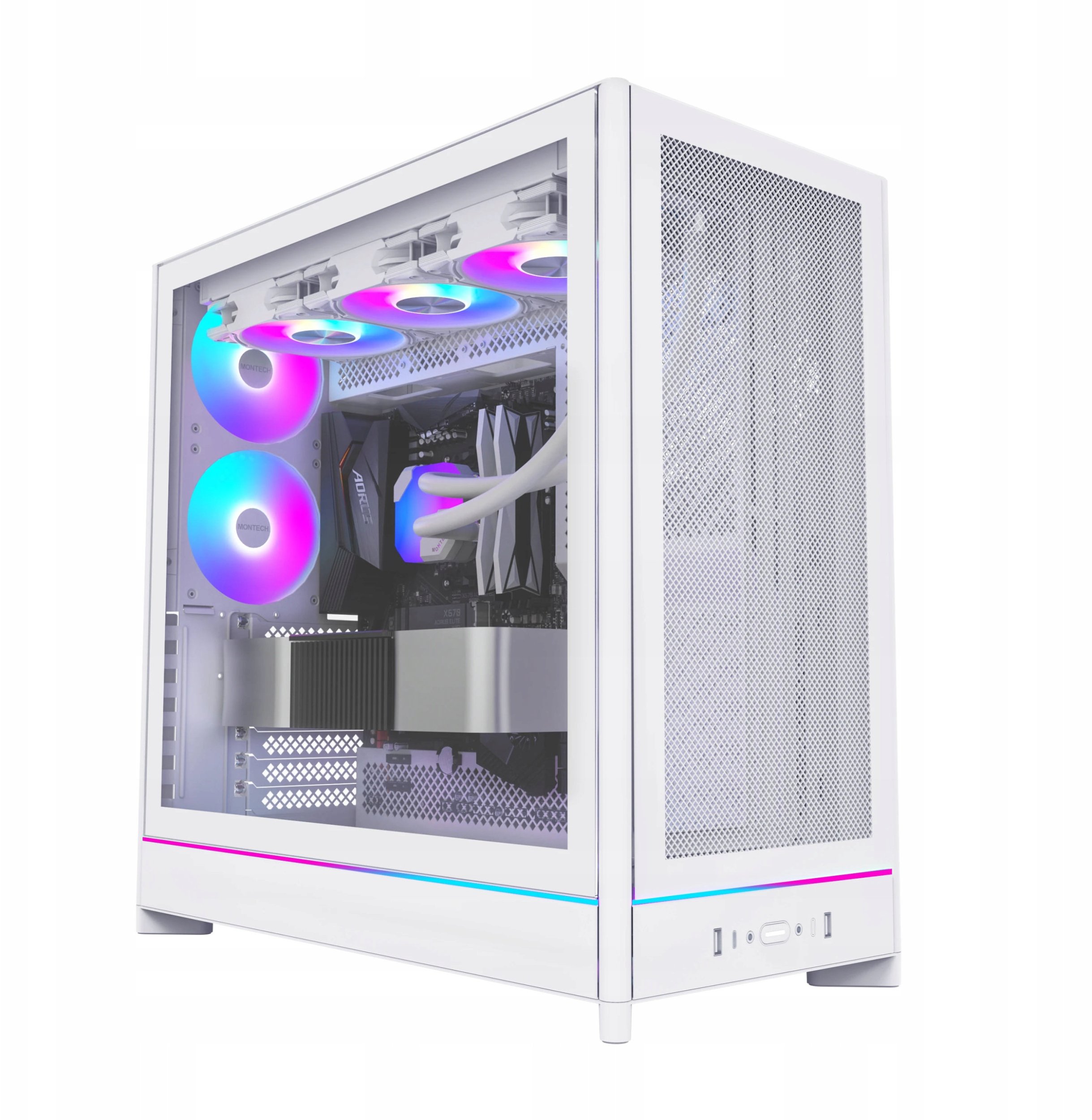 MONTECH HS01 PRO PC Case, White