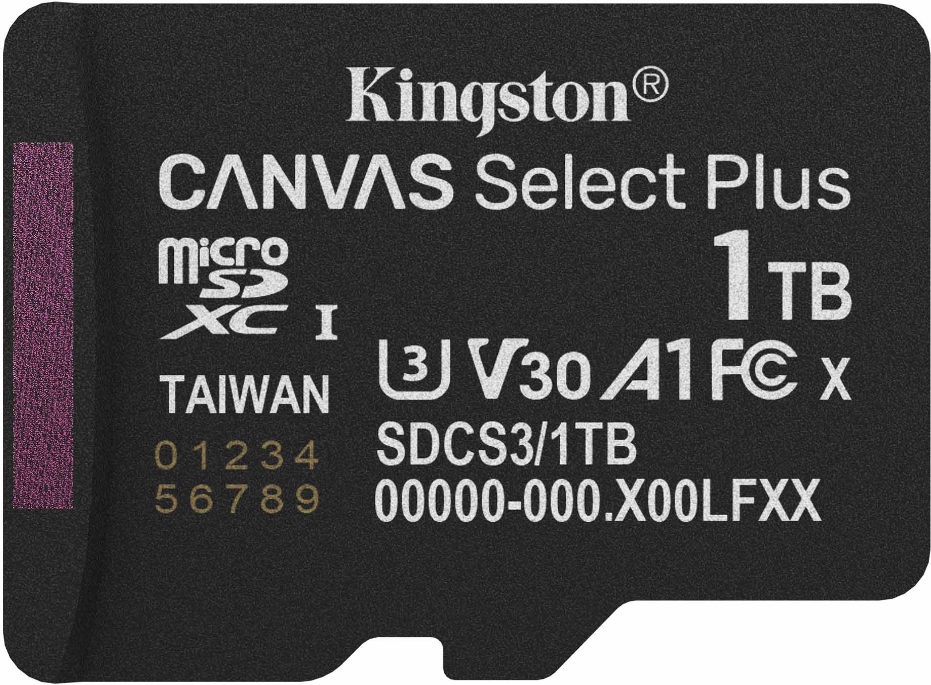 Kingston microSDXC 1TB SDCS3/1TBSP - UHS-I
