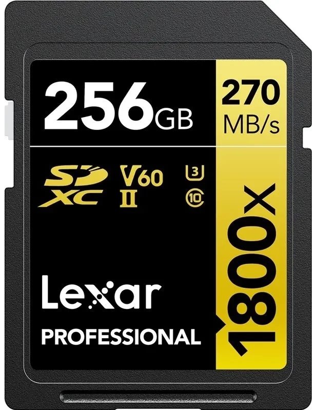 Lexar SDXC 256GB Professional 1800x UHS-II