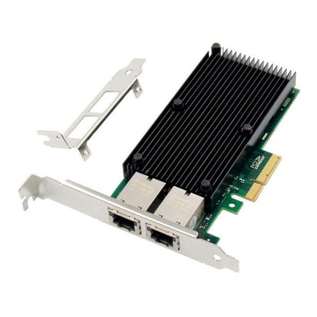 MicroConnect PCIe x4 Dual RJ45 10