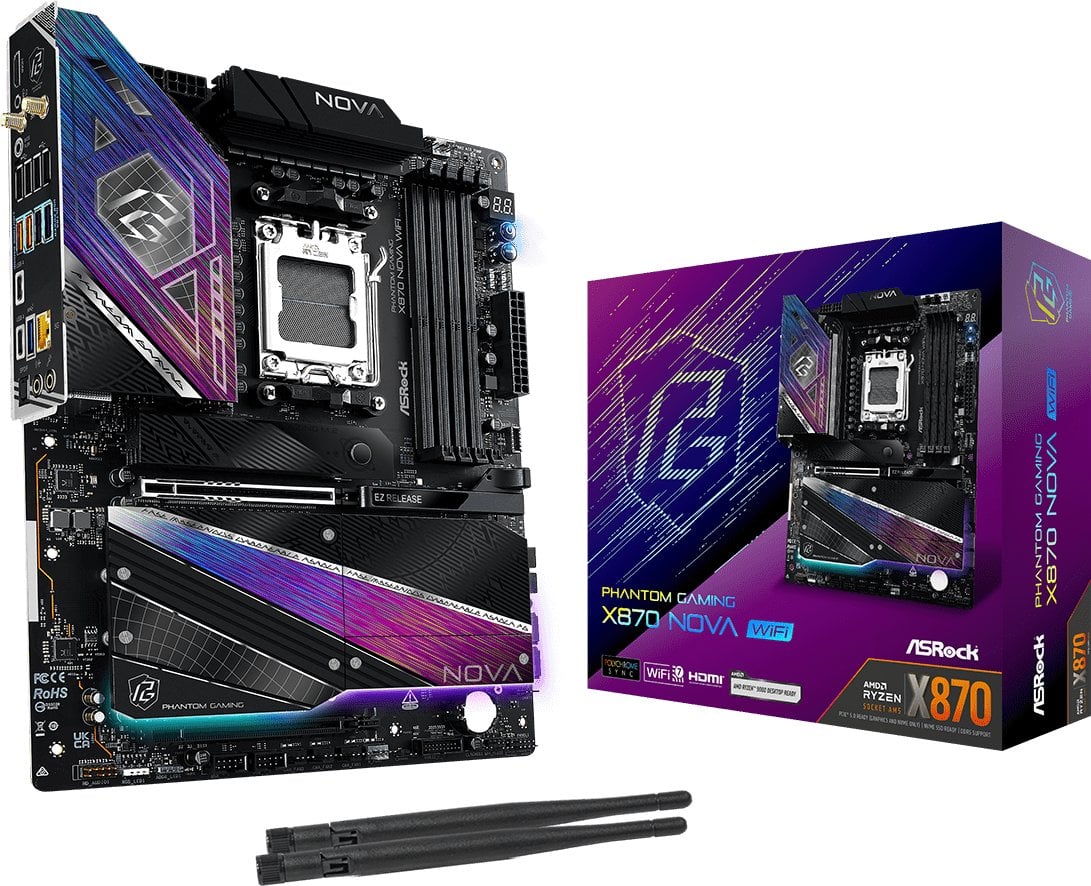 ASRock X870 Nova WiFi Motherboard, AM5