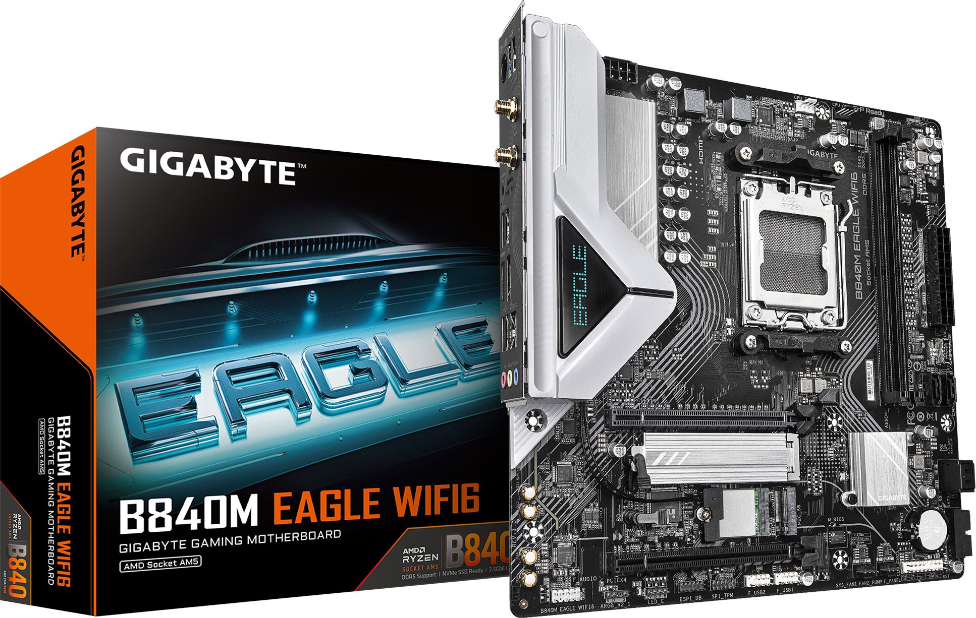 Gigabyte B840M EAGLE WIFI6 Motherboard, AM5