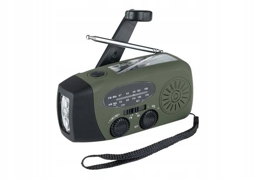Fosco Outdoormen Edit emergency radio. Solar-Dynamo
