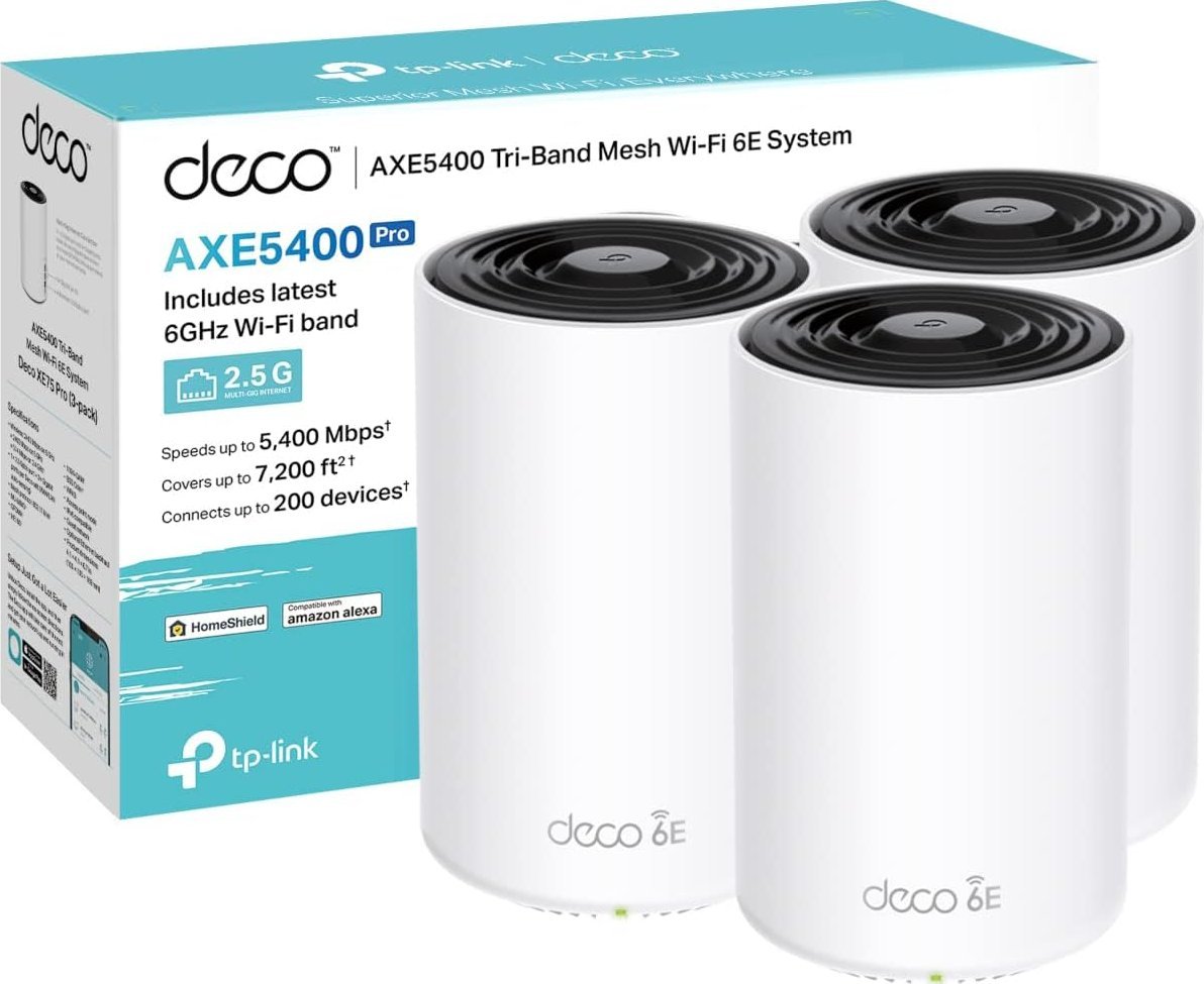 TP-LINK Deco XE75 Pro(3 -pack) WiFi