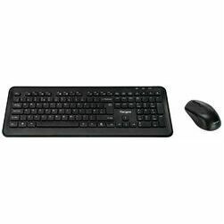 Targus - Tastatur-und-Maus-Set - Kombination - full size - kabellos - 2.4 GHz - QWERTY - Nordisch - Schwarz