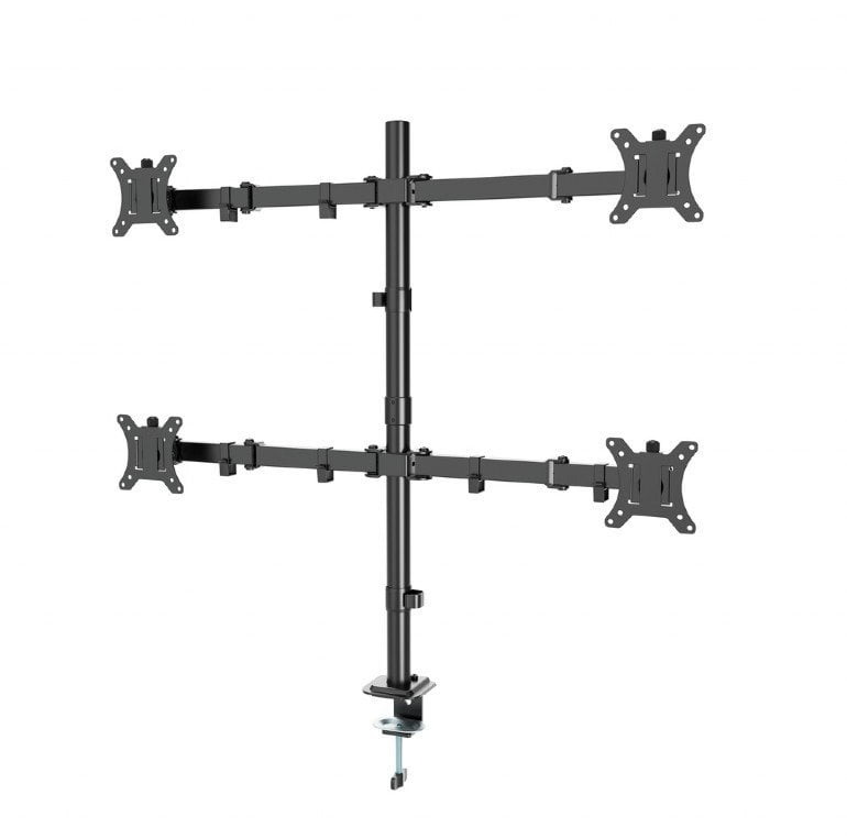Gembird MA-D4-01 Adjustable desk 4-display mounting