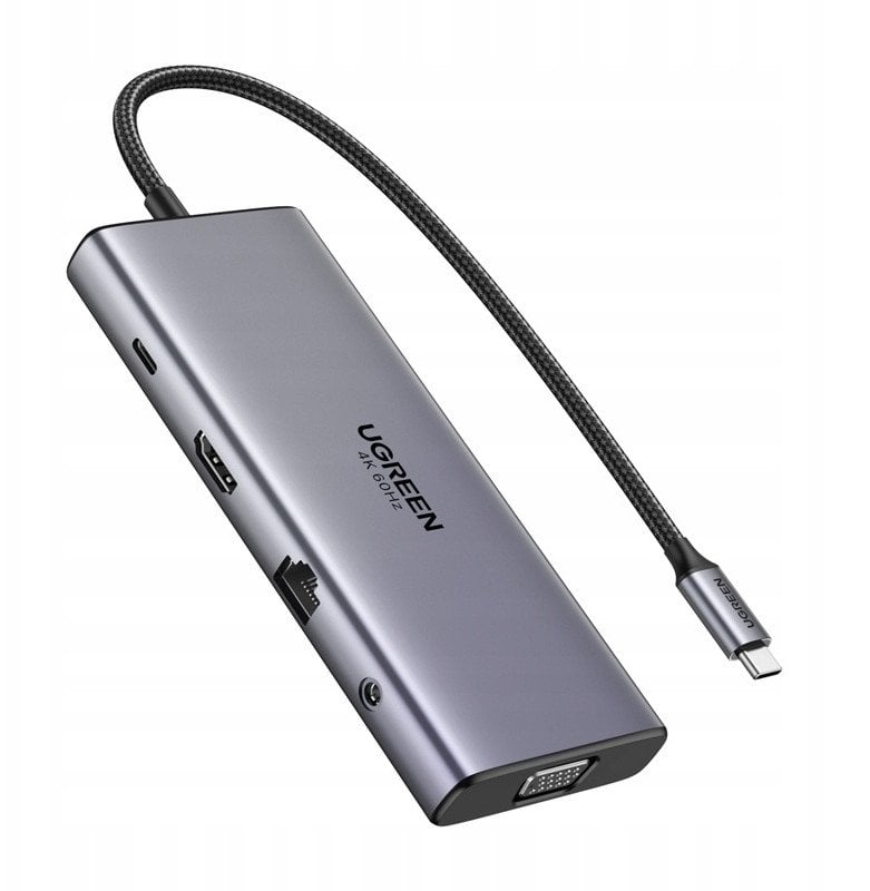 Hub USB-C Ugreen CM639, HDMI, VGA