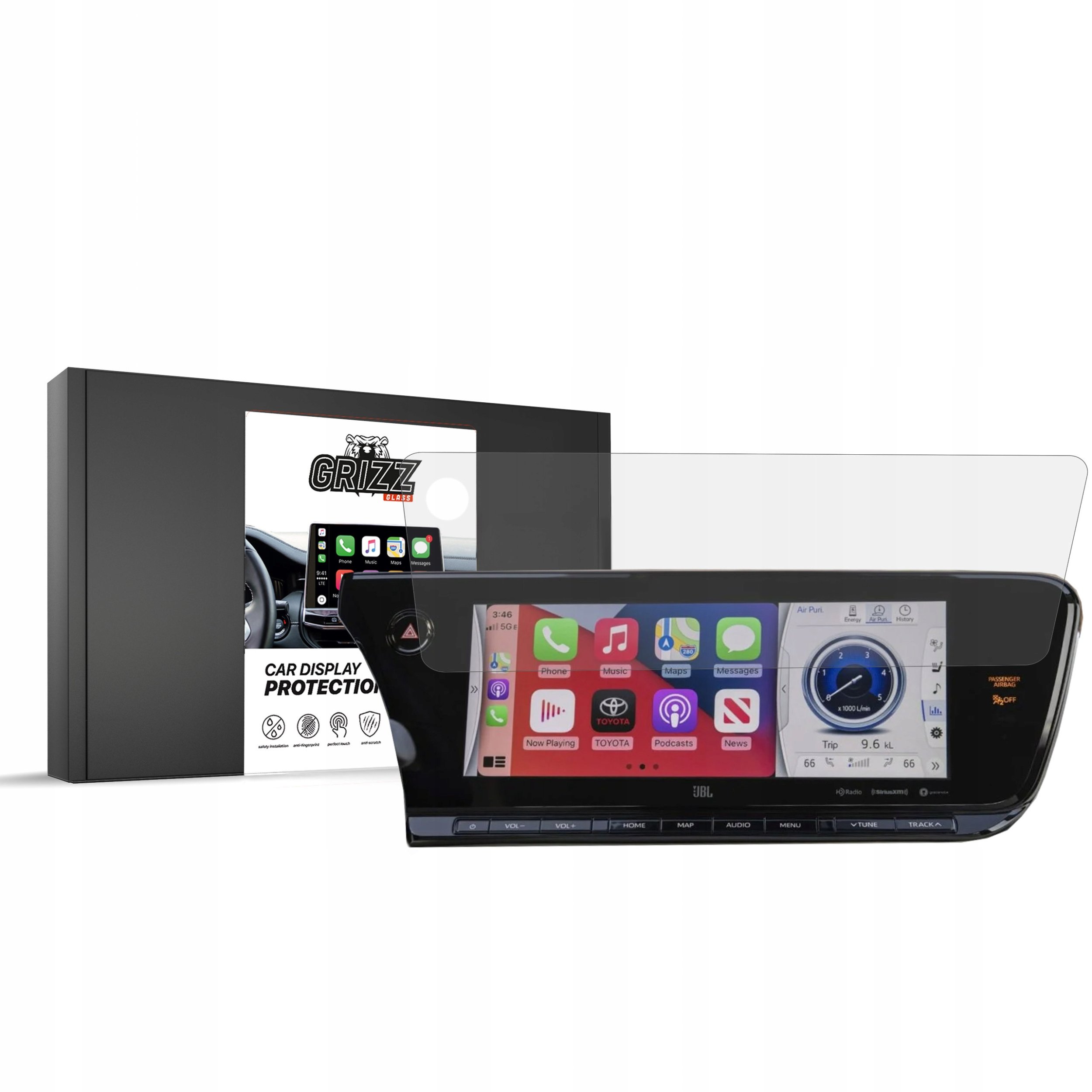 GrizzGlass Matēta ekrāna aizsargplēve CarDisplay Protection