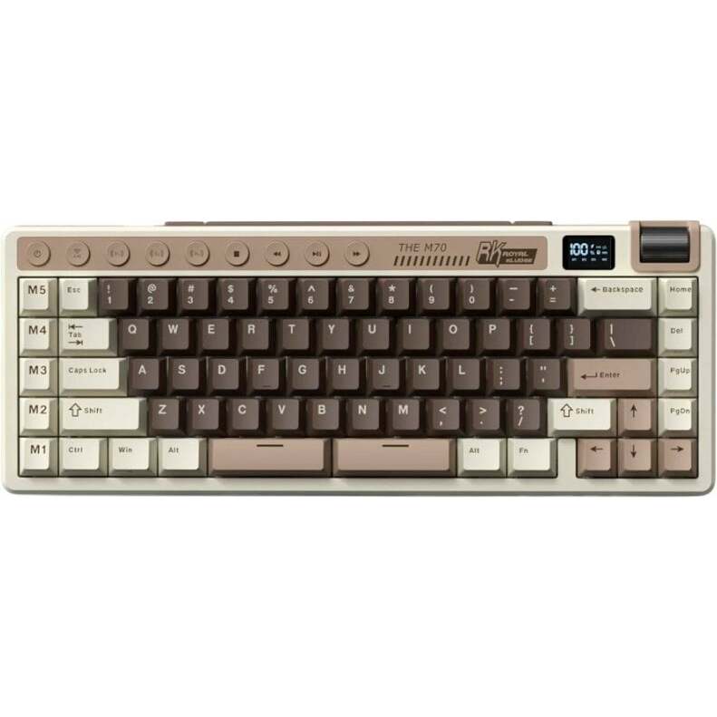 ROYAL KLUDGE M70 Mocha Grey, Creamy