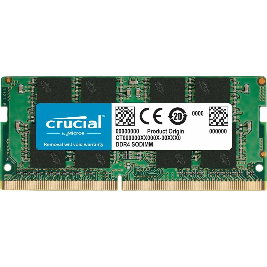 Crucial SODIMM, DDR4, 16 GB, 3200