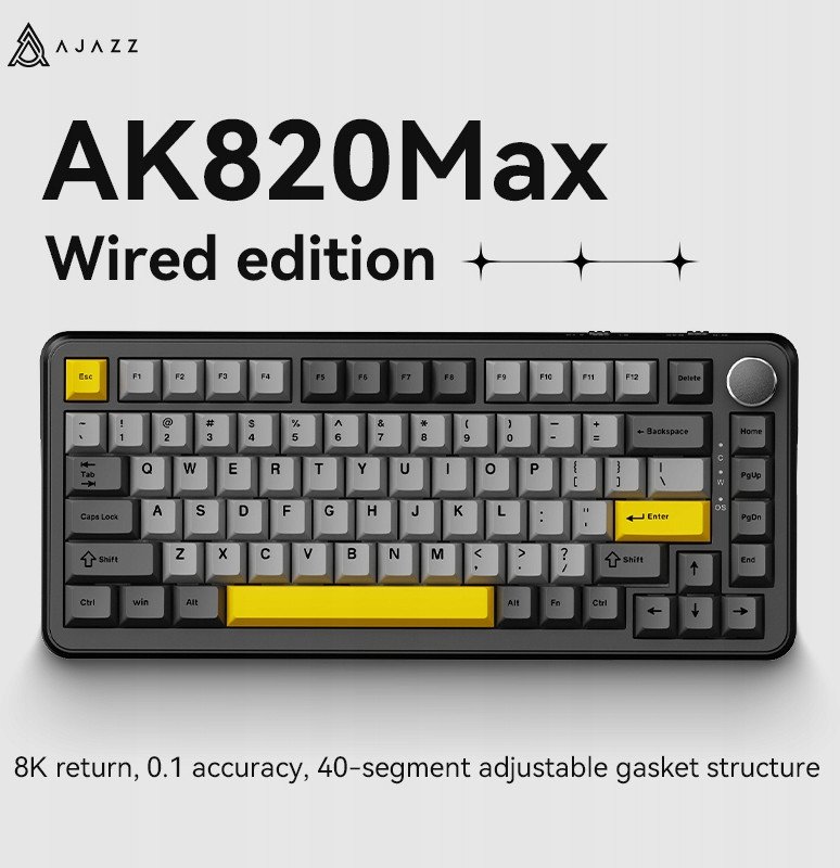 Klawiatura mechaniczna przewodowa Ajazz AK820 MAX