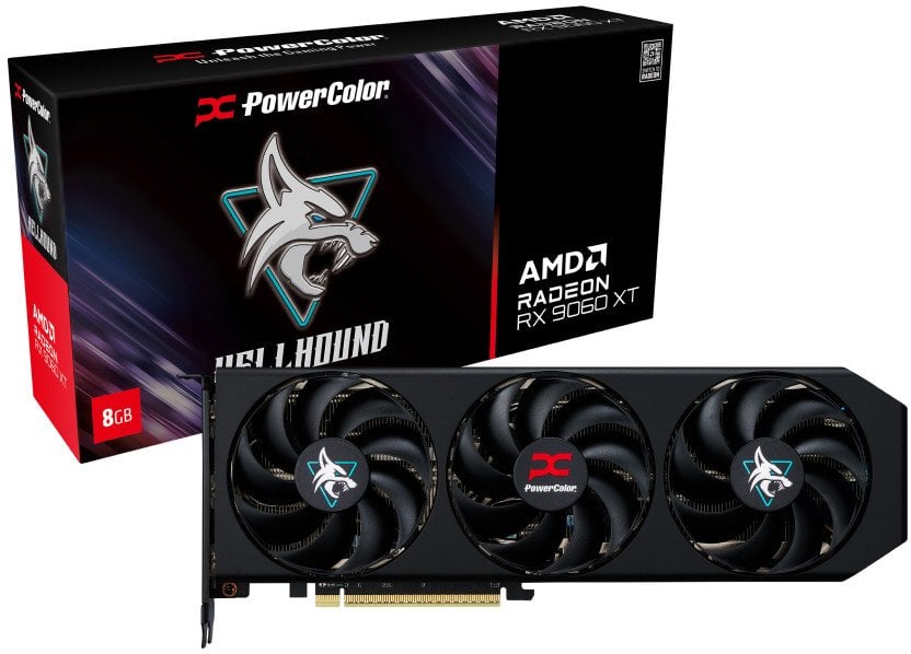 Power Color Graphics card. PowerColor RX9060XT