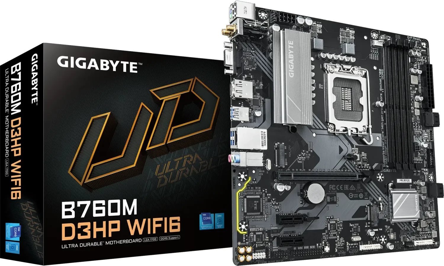 Gigabyte B760M D3HP WIFI6 Motherboard, LGA1700