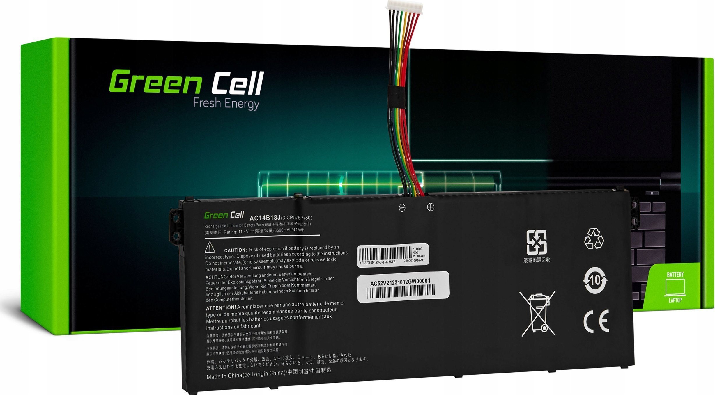 Green Cell GREEN CELL battery AC14B13J
