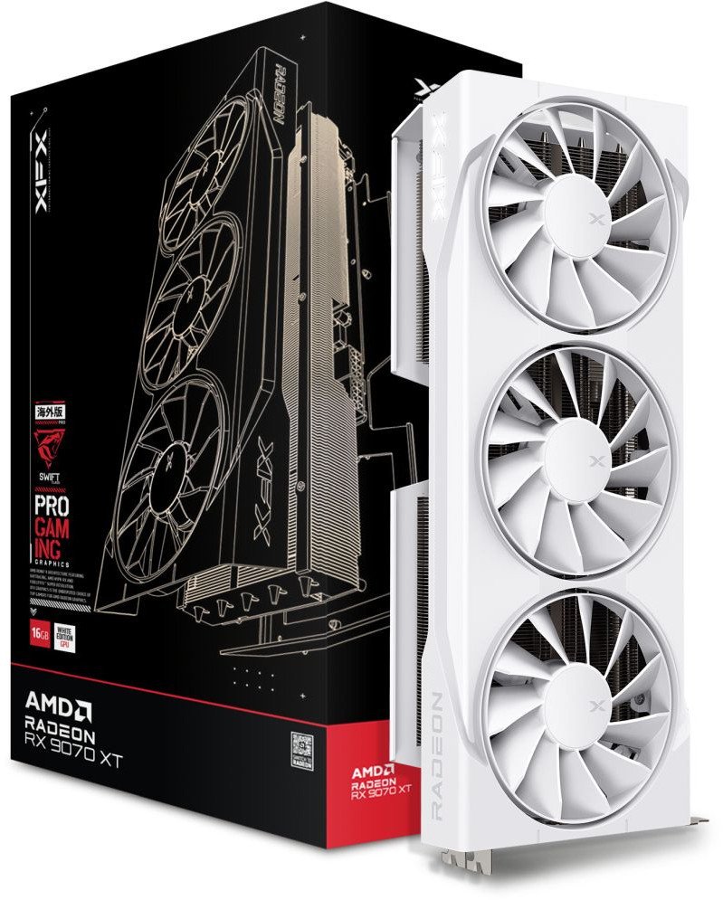 XFX Radeon RX 9070 . Swift White