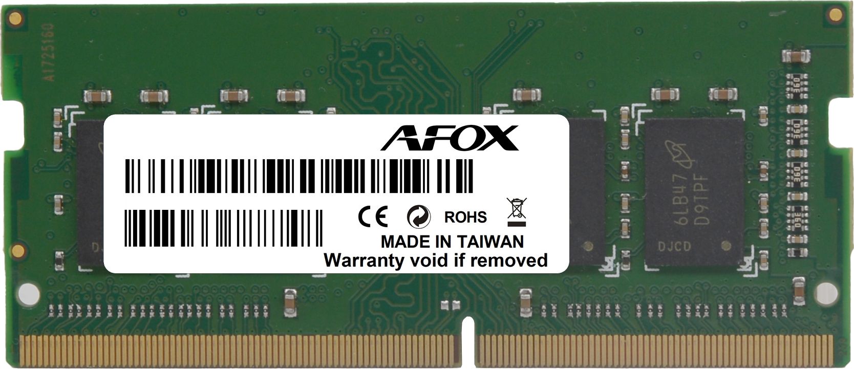 AFOX SODIMM, DDR3, 8 GB, 1600