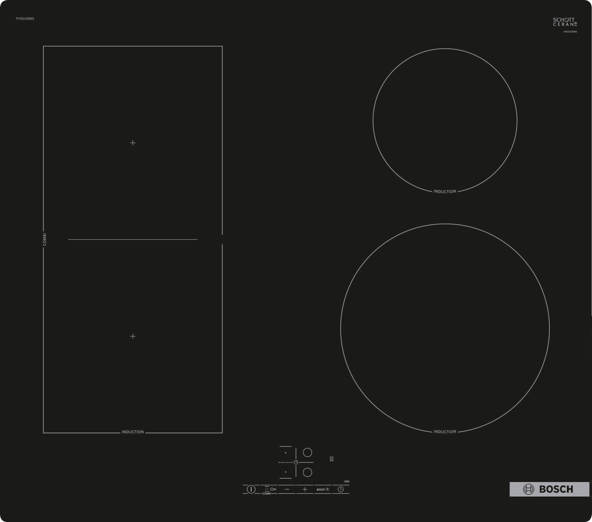 Bosch Induction hob PVS61RBB5E | PVS61RBB5E