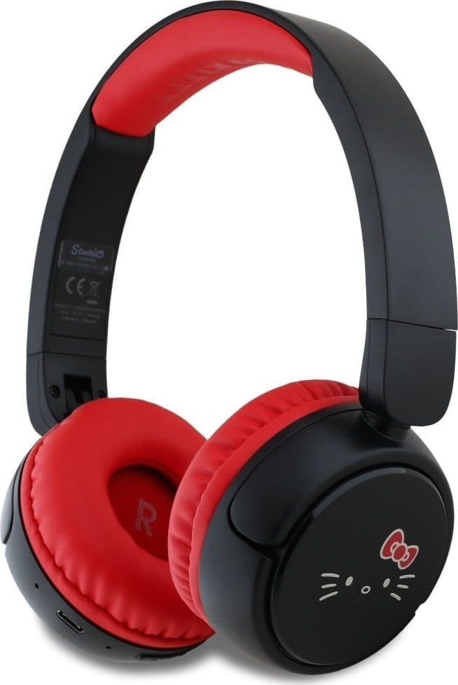 Słuchawki HelloKitty Face Logo Red (HKOBHV6ROKFR)