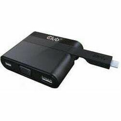 Adapter USB Club 3D CSV-1532 USB-C - VGA + USB-C + USB Black  CSV-1532