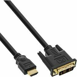 Adapter USB InLine InLine HDMI zu DVI Adapter Kabel High Speed, Black - 1,5m