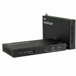 Lindy 39365 przedłużacz sieciowy Nadajnik i odbiornik sieci Black