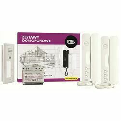 6025/402 URMET Zestaw domofonowy z dwoma przyciskami wywołania, podtynkowy