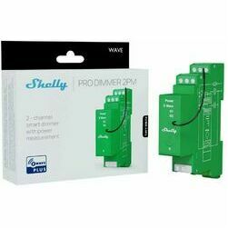 Shelly Wave Pro Dimmer 2PM - Z-Wave lighting dimmer, 2 channels, wireless for LED and halogen, DIN rail mounting