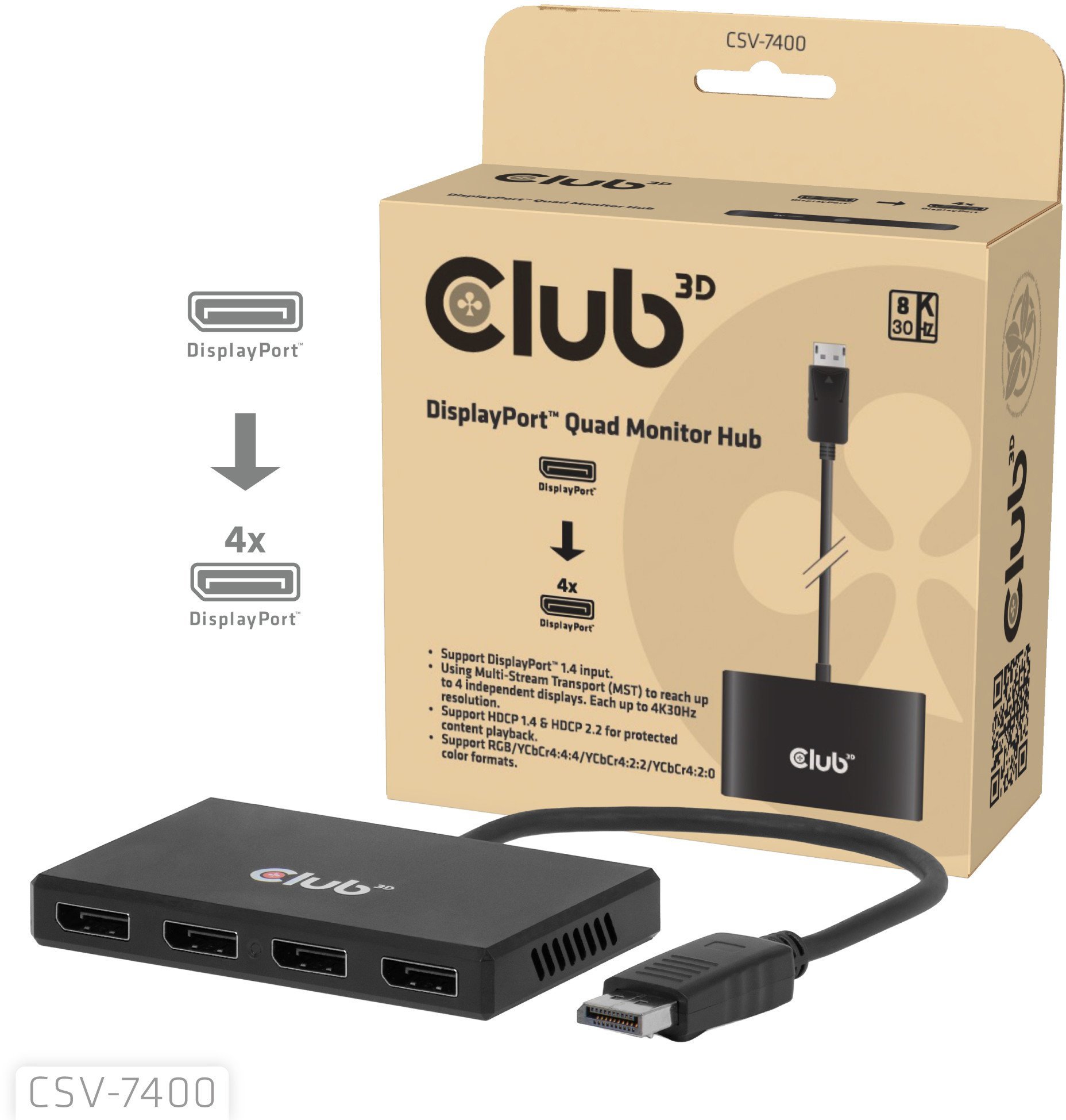 Club 3D hub MST (Multi Stream
