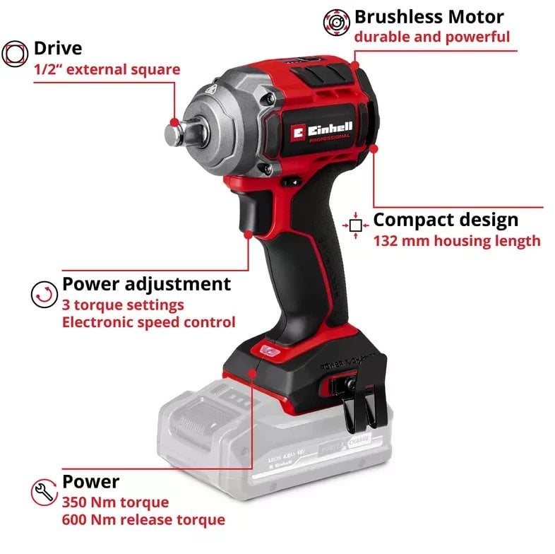 18V Impact Wrench TP-CW 18/350-C LI