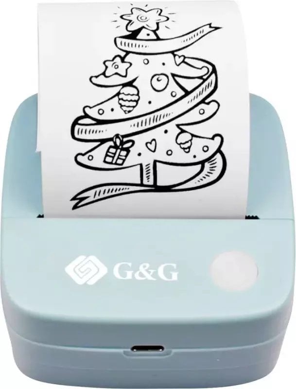 G&G Mini Thermodrucker GA-SD001BL jasnoniebieski -