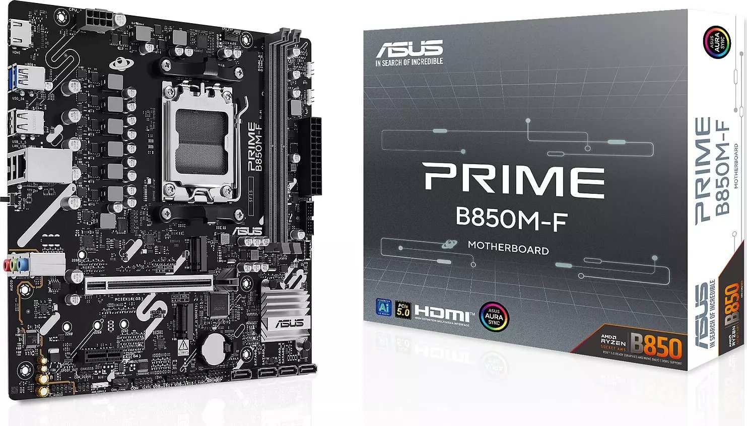 ASUS PRIME B850M-F Motherboard, AM5, AMD