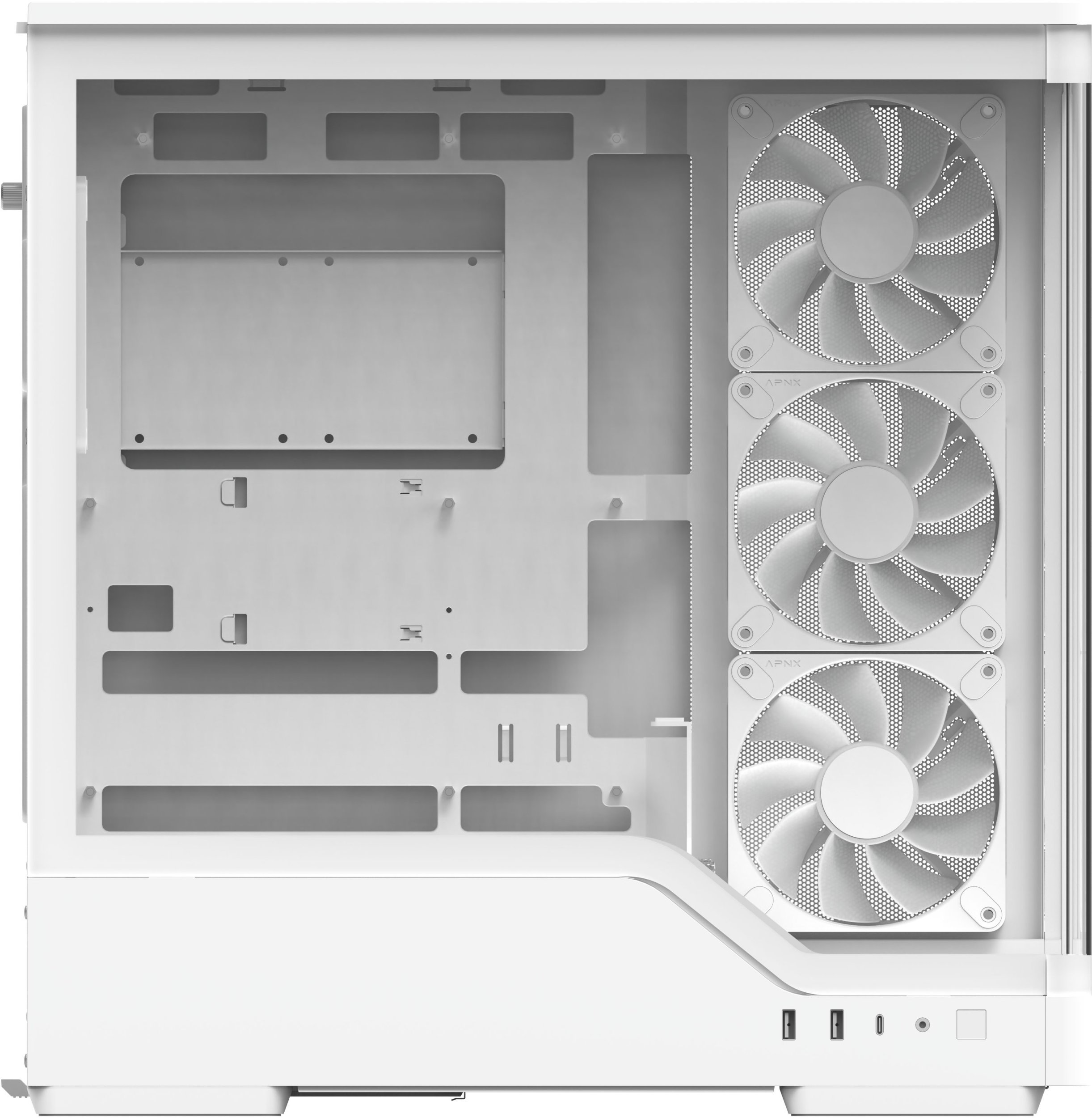 Aerocool P500A-WT-v1 Midi Tower PC Case