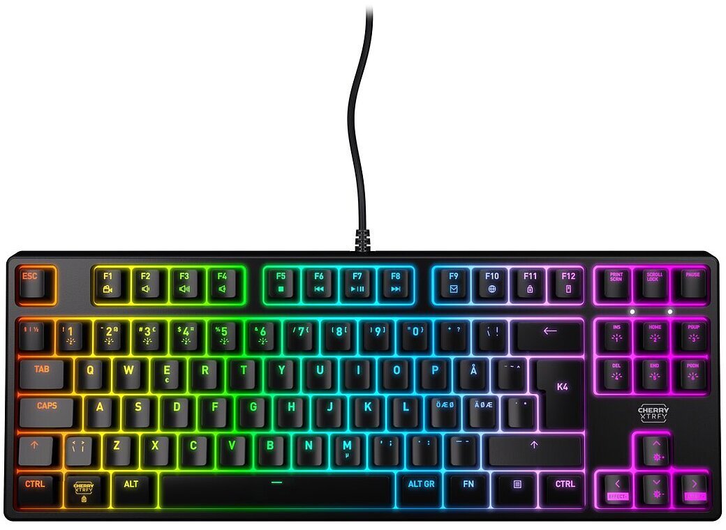 CHERRY XTRFY K4V2 TKL keyboard. retro