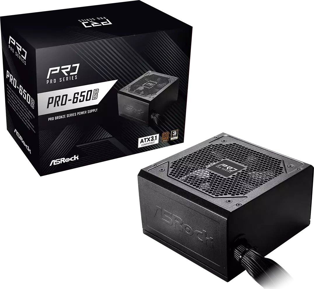 ASRock PRO-650B 650W 80 PLUS Bronze