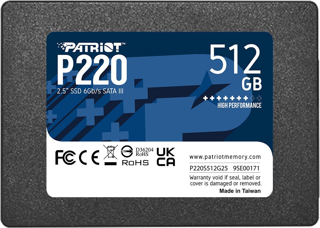 Patriot P220 550/500 MB/s 512GB 2
