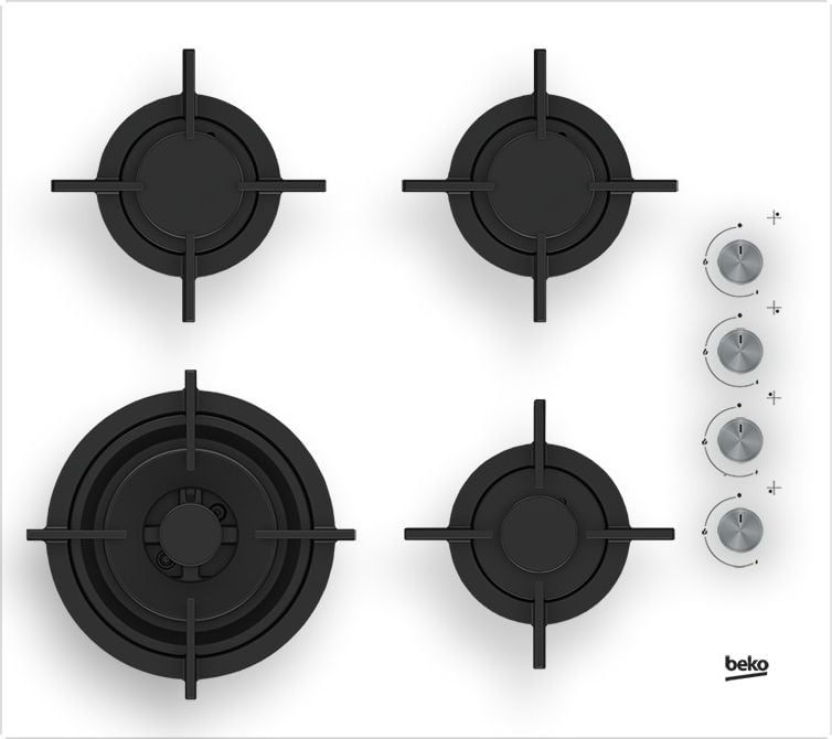 Beko HILW64122SW Built-in gas hob 60