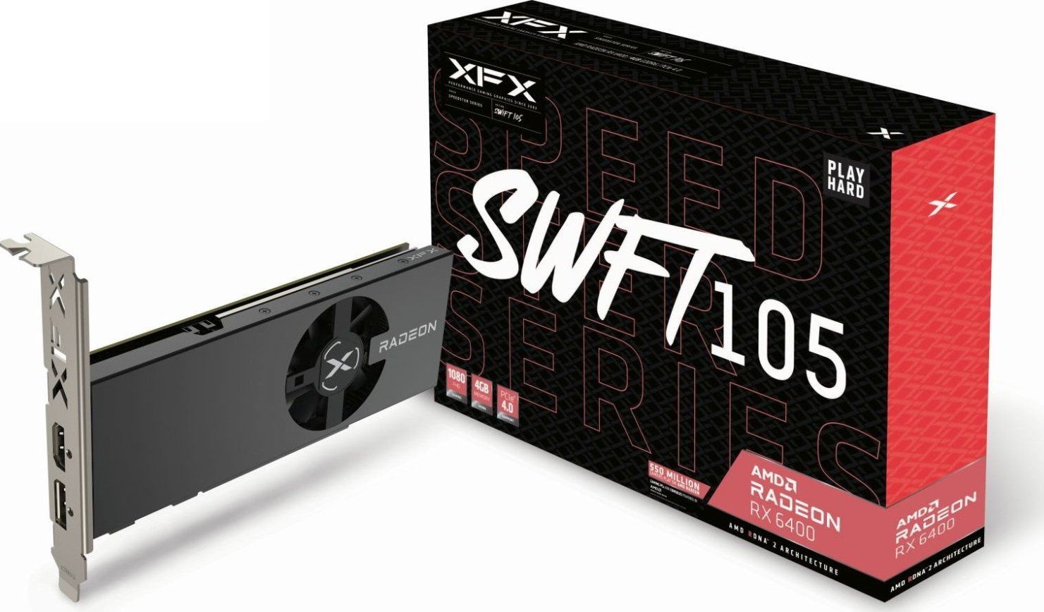XFX Radeon RX 6400 Speedster SWFT105