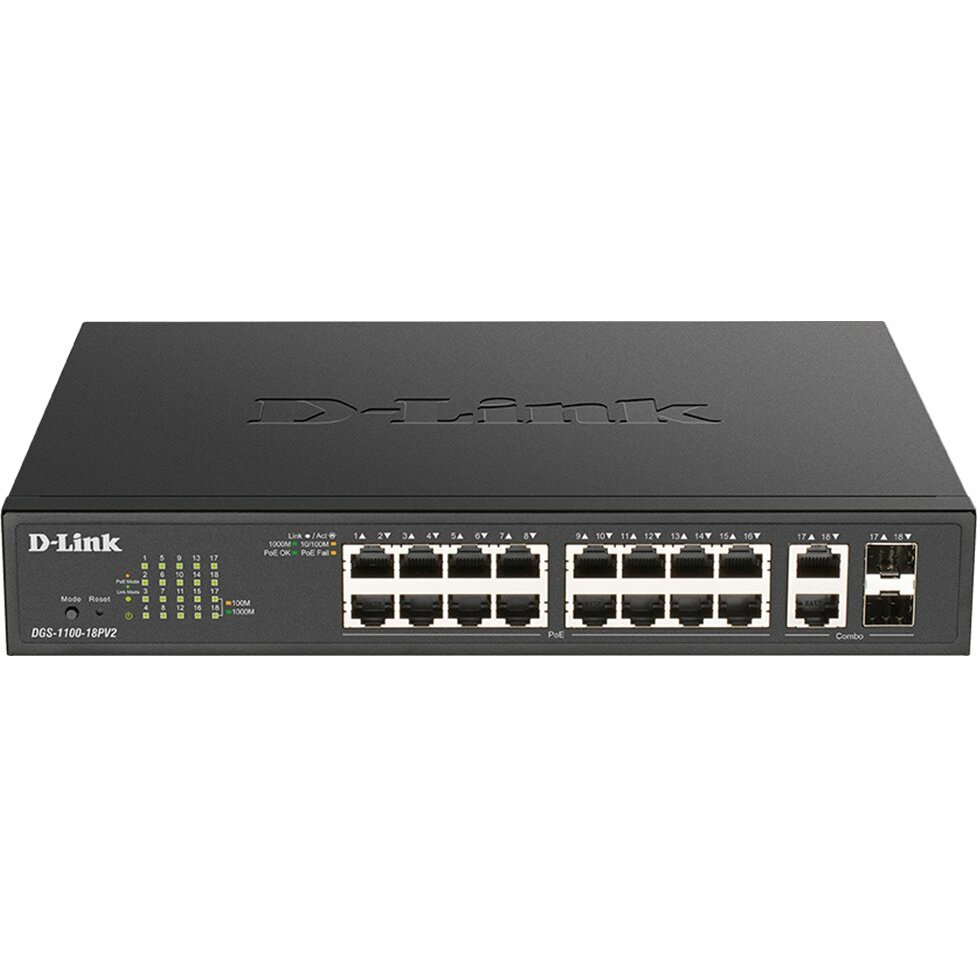 D-Link Gigabit Smart Managed  DGS-1100-18PV2 16