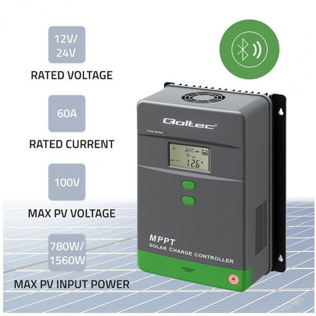 Qoltec Solar charge controller MPPT 60A