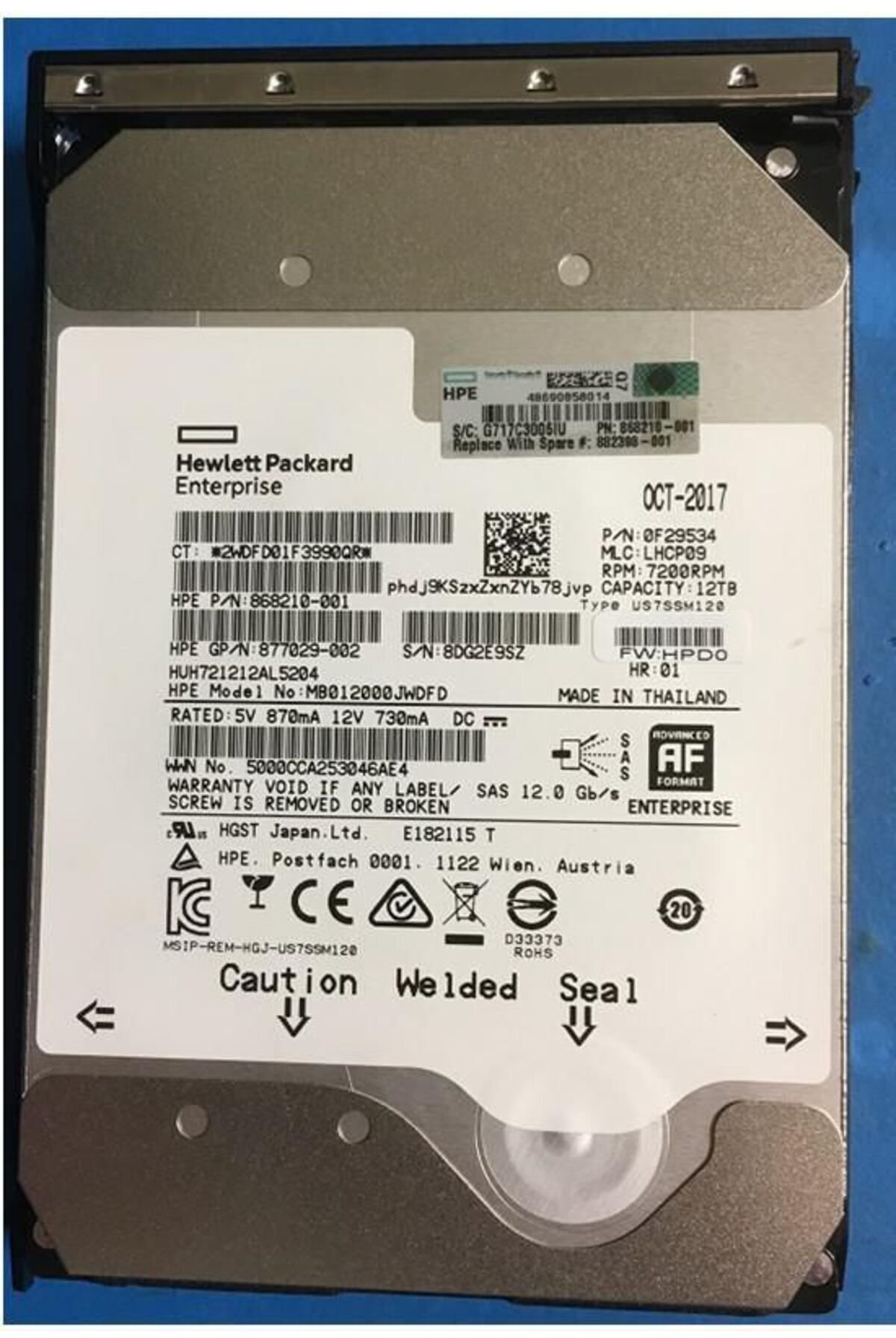 HP 12TB 3.5" 7200 RPM
