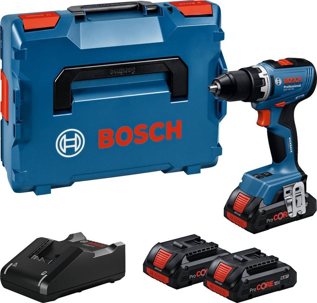 Bosch 06019N3208 GSR 18V-65 3xPC4,0Ah