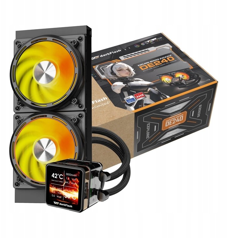 Darkflash CPU water cooling DE240 (black)