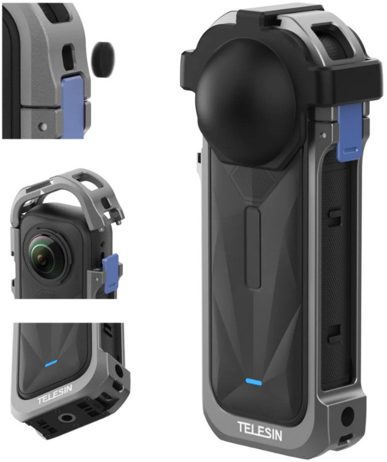 Telesin aluminum protective case for Insta360