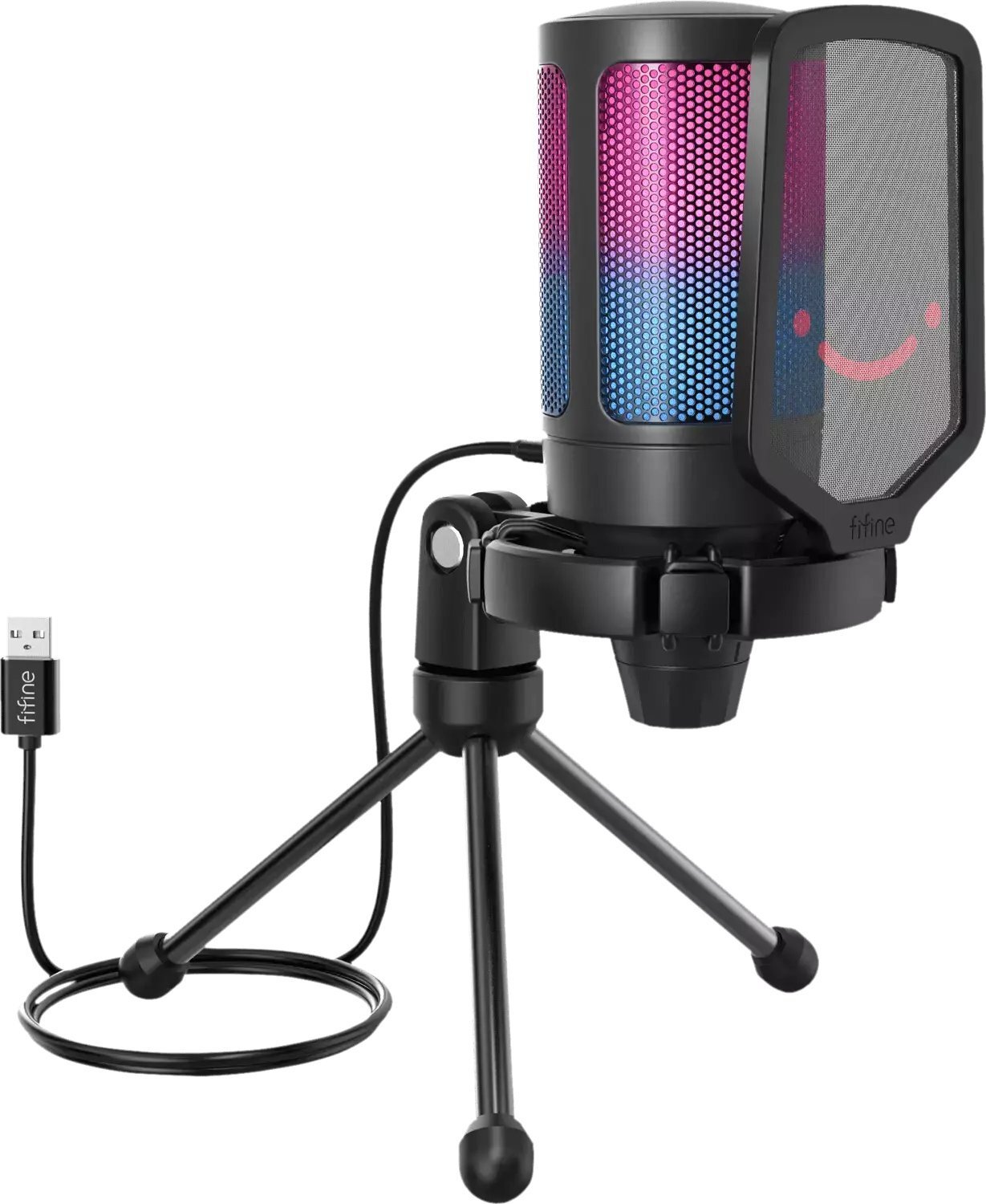 Fifine Microphone Fifine A6V AMPLIGAME RGB
