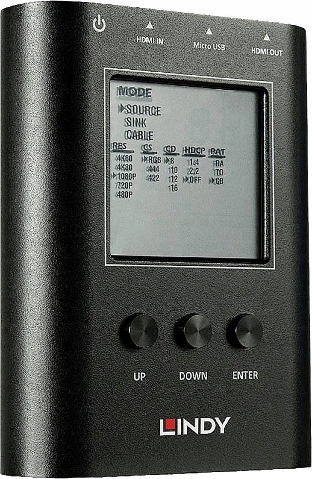 LINDY HDMI 18G Signal Analyser und