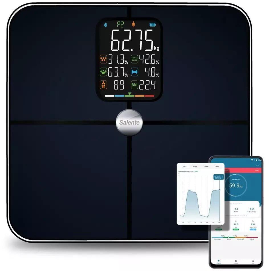 Waga łazienkowa Evolveo Salente BodyFit inteligentna
