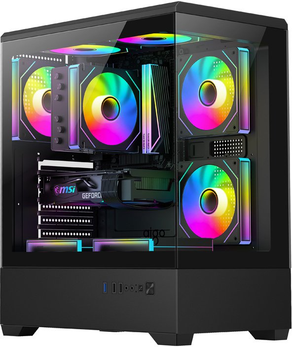 DarkFlash C365 computer case (black) +
