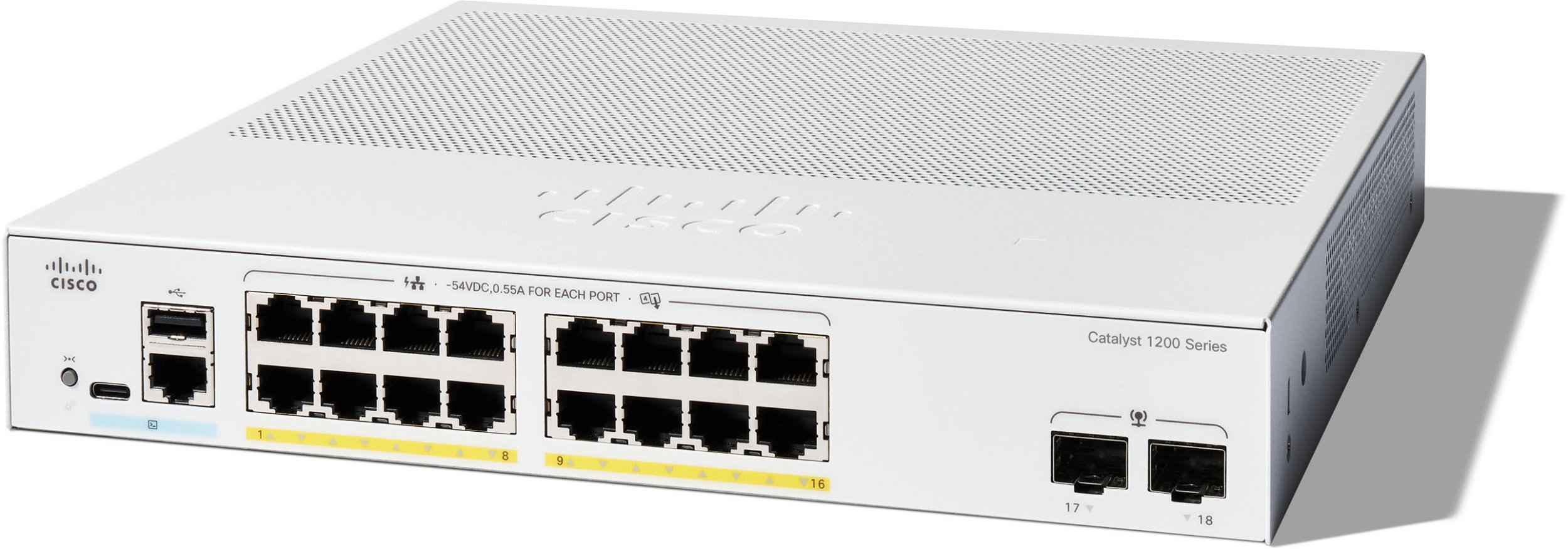 Cisco Catalyst C1200-16P-2G-RF łącza sieciowe Zarządzany