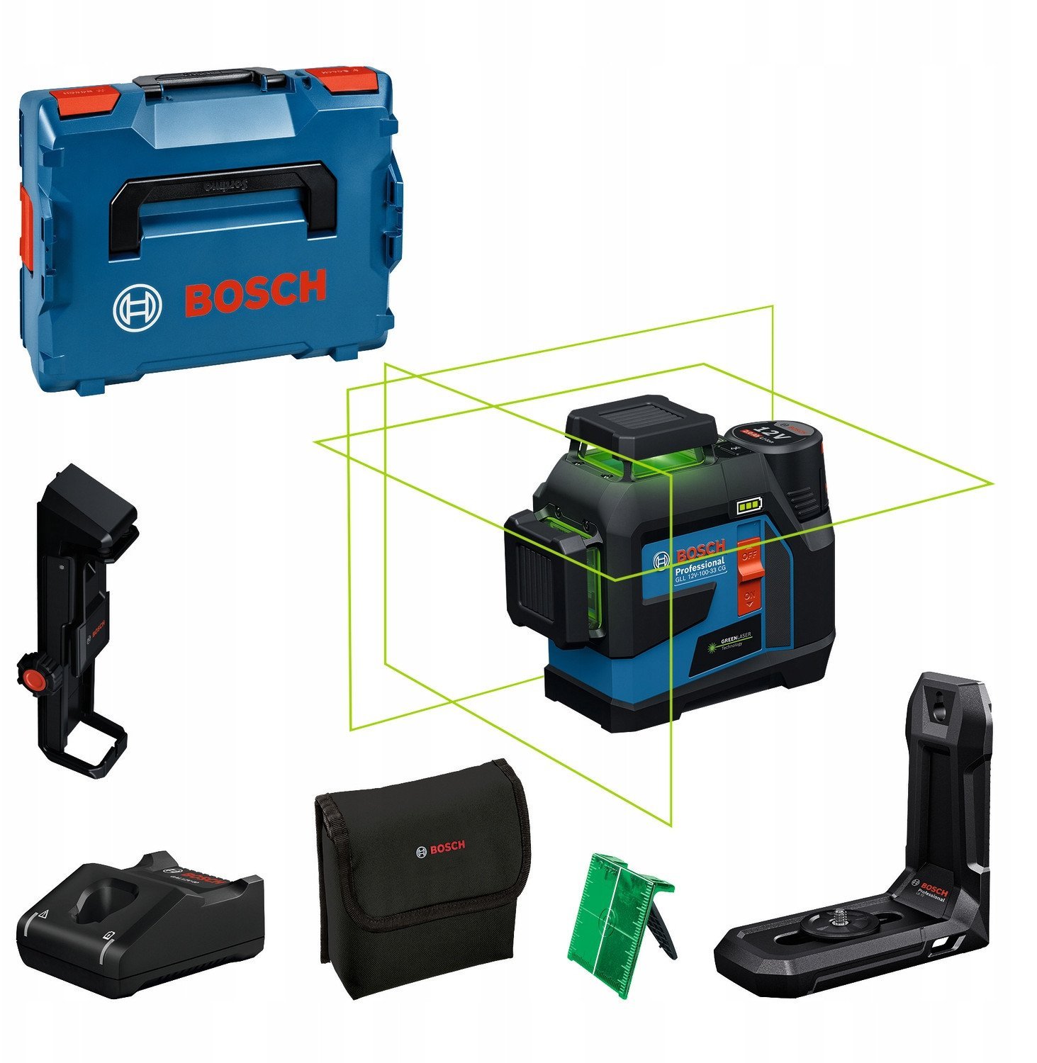 Bosch Linienlaser GLL 12V-100-33 L-Boxx 136