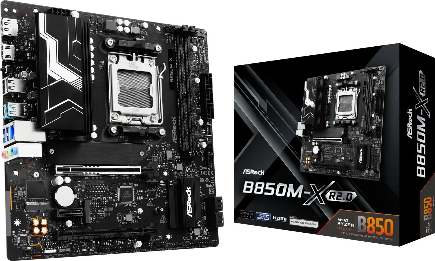 ASRock B850M-X R2.0 Motherboard, AM5